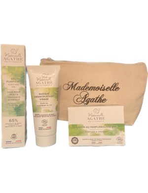 Mlle Agathe darčekový set MASTNÁ PLEŤ, AKNÉ